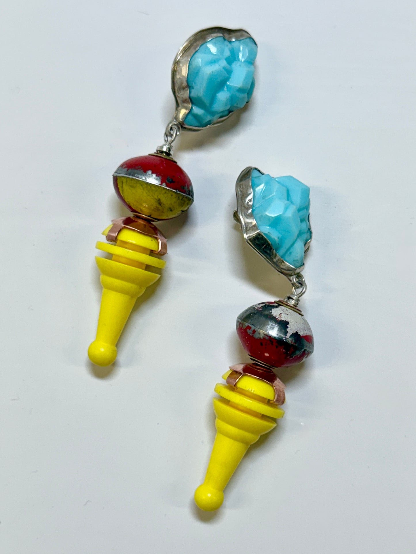 Space Age dangle earrings