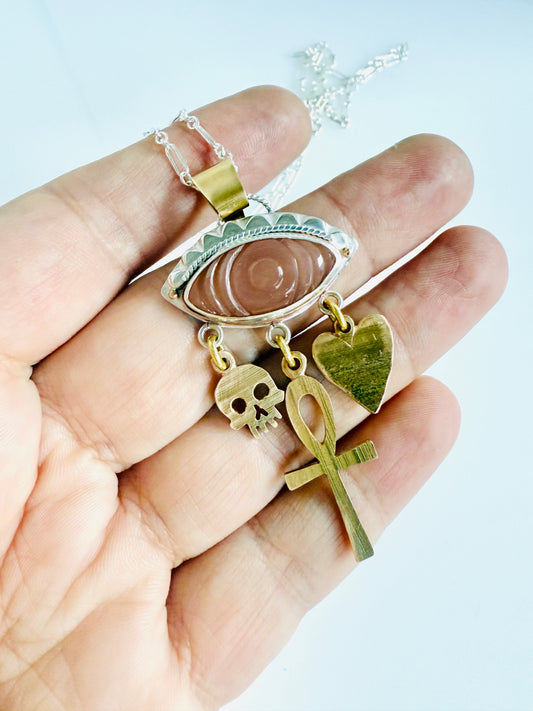 Eternal Vision Talisman necklace with moonstone