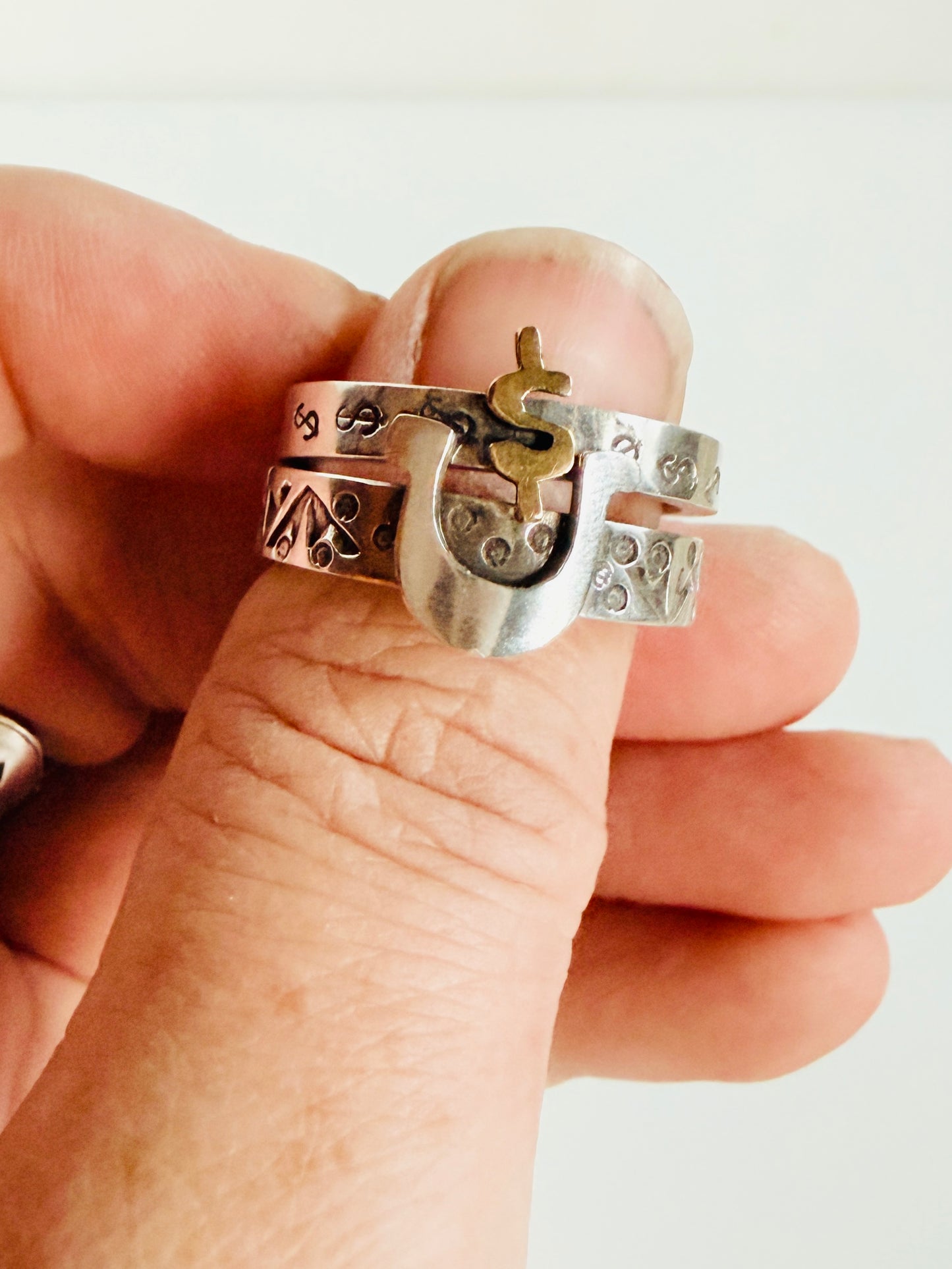 Money Luck Ring stacking set