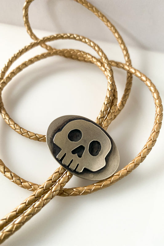 skull bolo tie