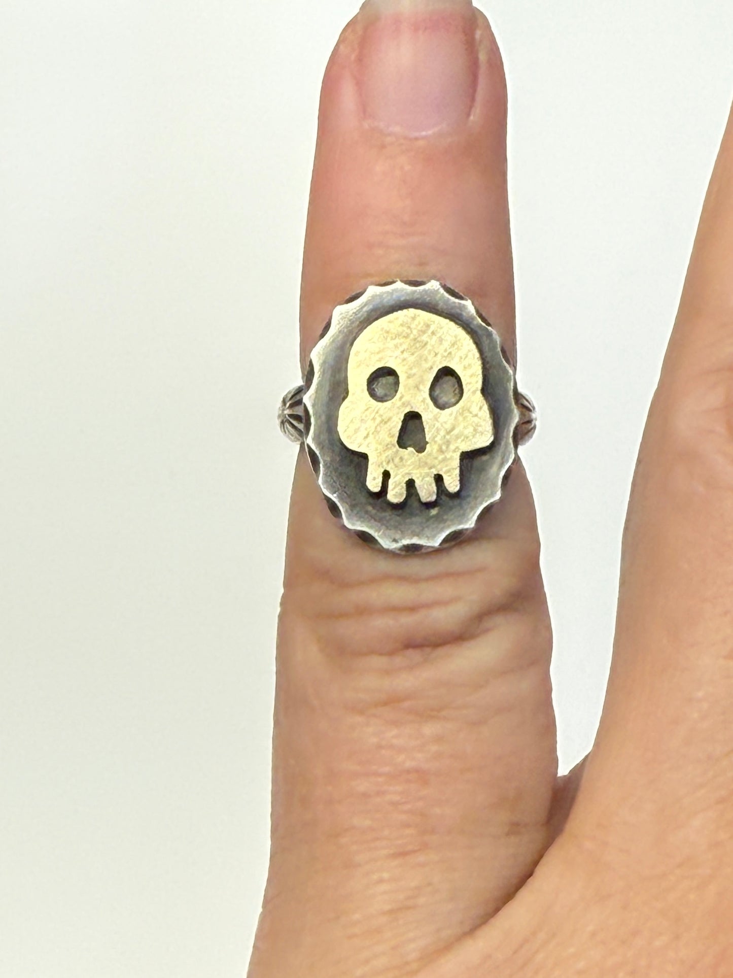 tiny skull ring