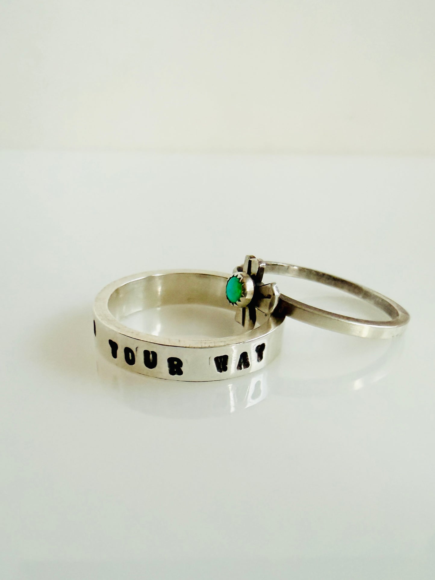 Luck is Coming Your Way stacking ring set