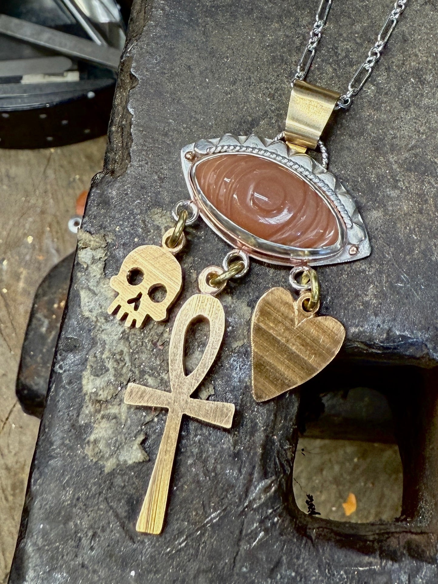 Eternal Vision Talisman necklace with moonstone