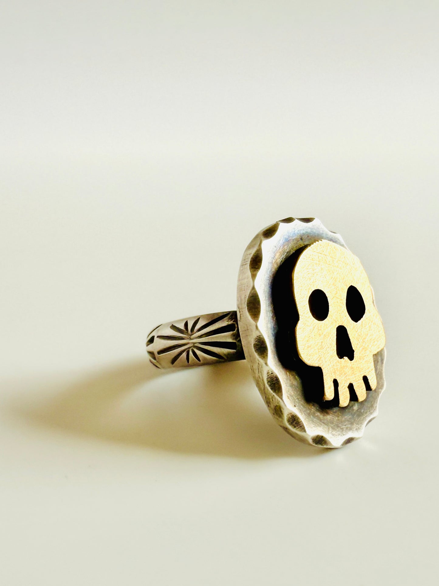 tiny skull ring