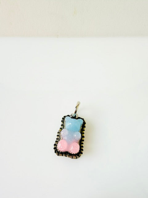 baby blue gummy bear charm