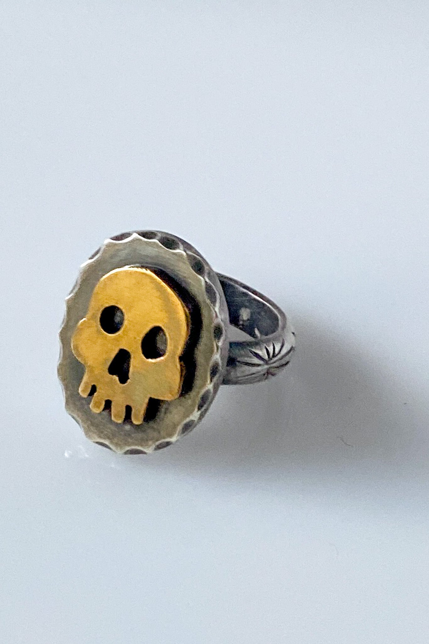 tiny skull ring