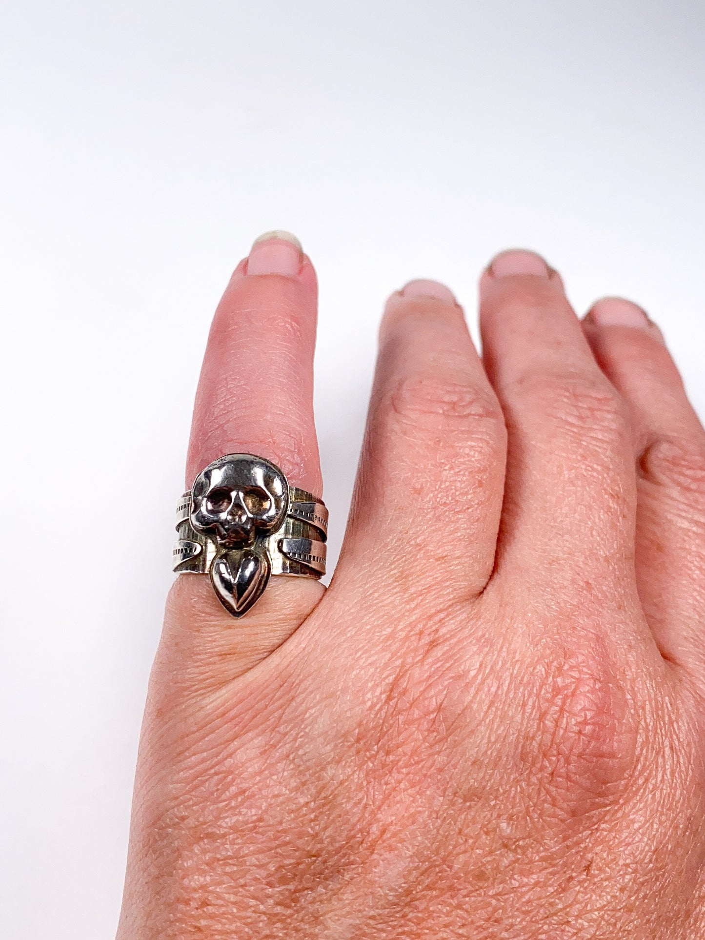 Skull and Heart ring
