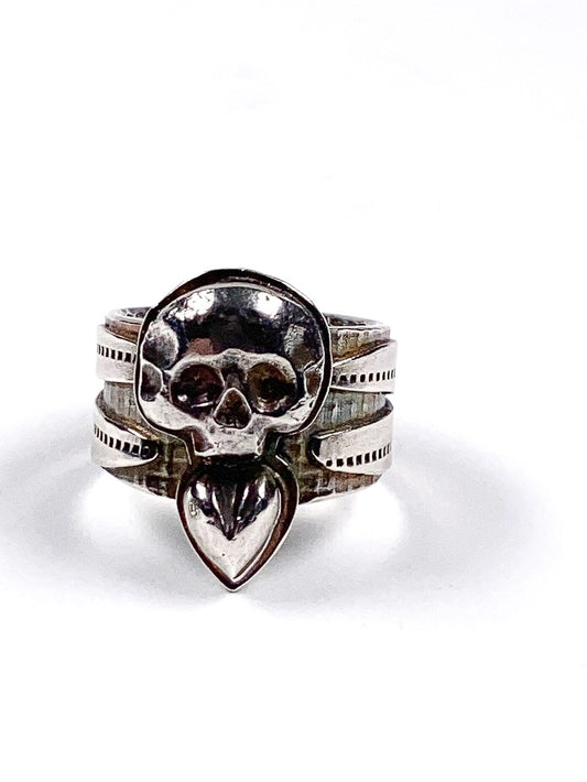 Skull and Heart ring
